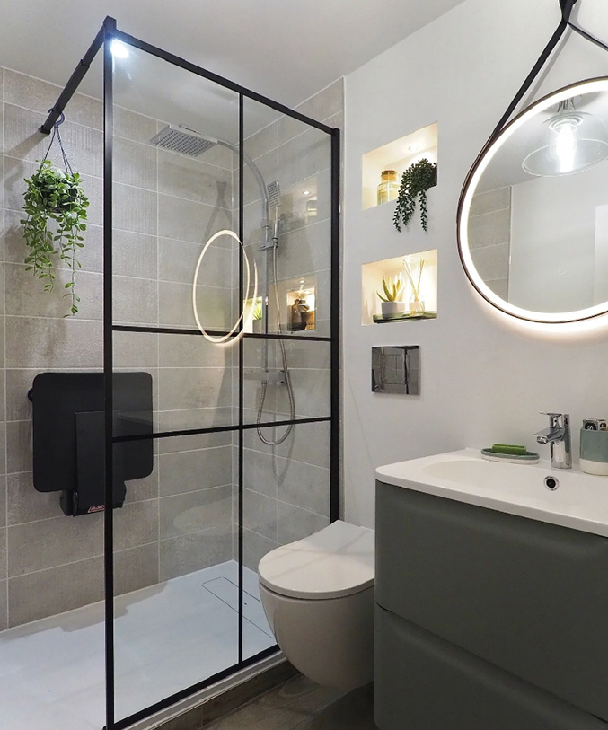 Contemporary bathroom renovation idea
